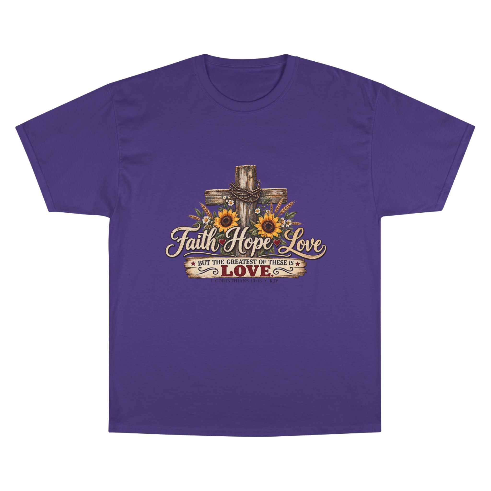 Faith Hope Love — Brave Hearts Country Gospel T-Shirt (Extended Sizes)