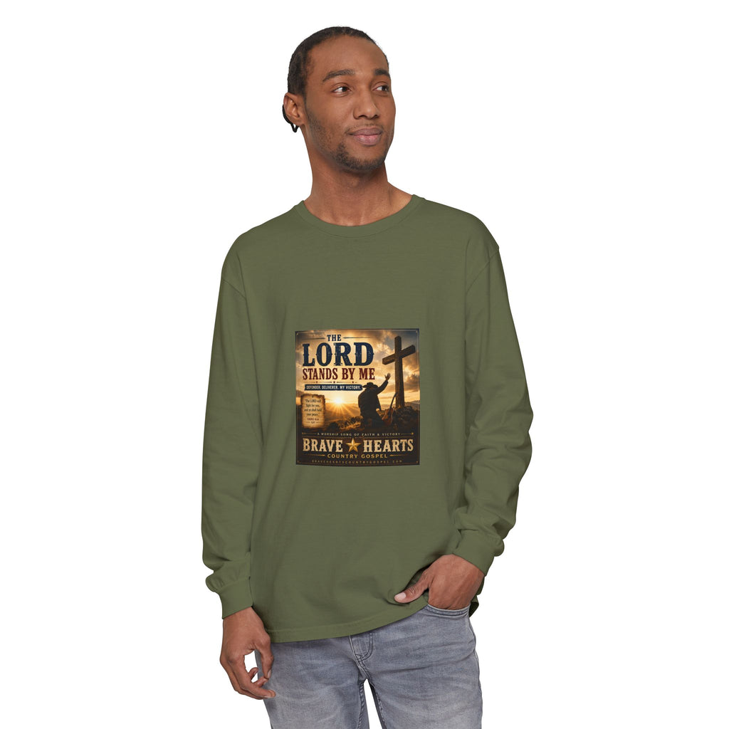 The Lord Stands By Me — Brave Hearts Country Gospel Long Sleeve T-Shirt