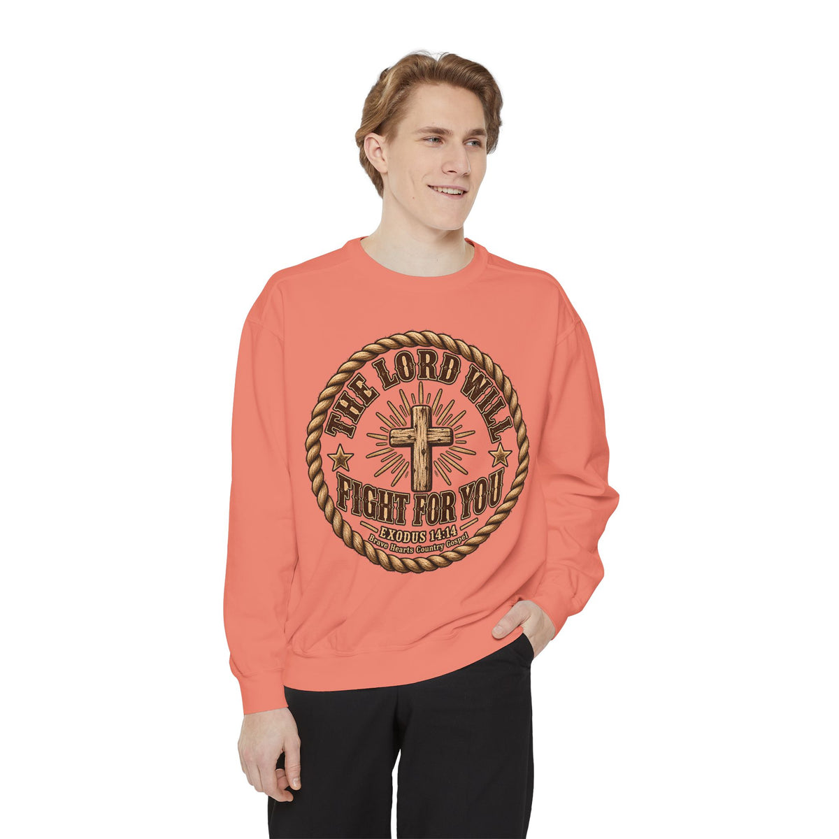 The Lord Will Fight For You - Brave Hearts Country Gospel Sweatshirt