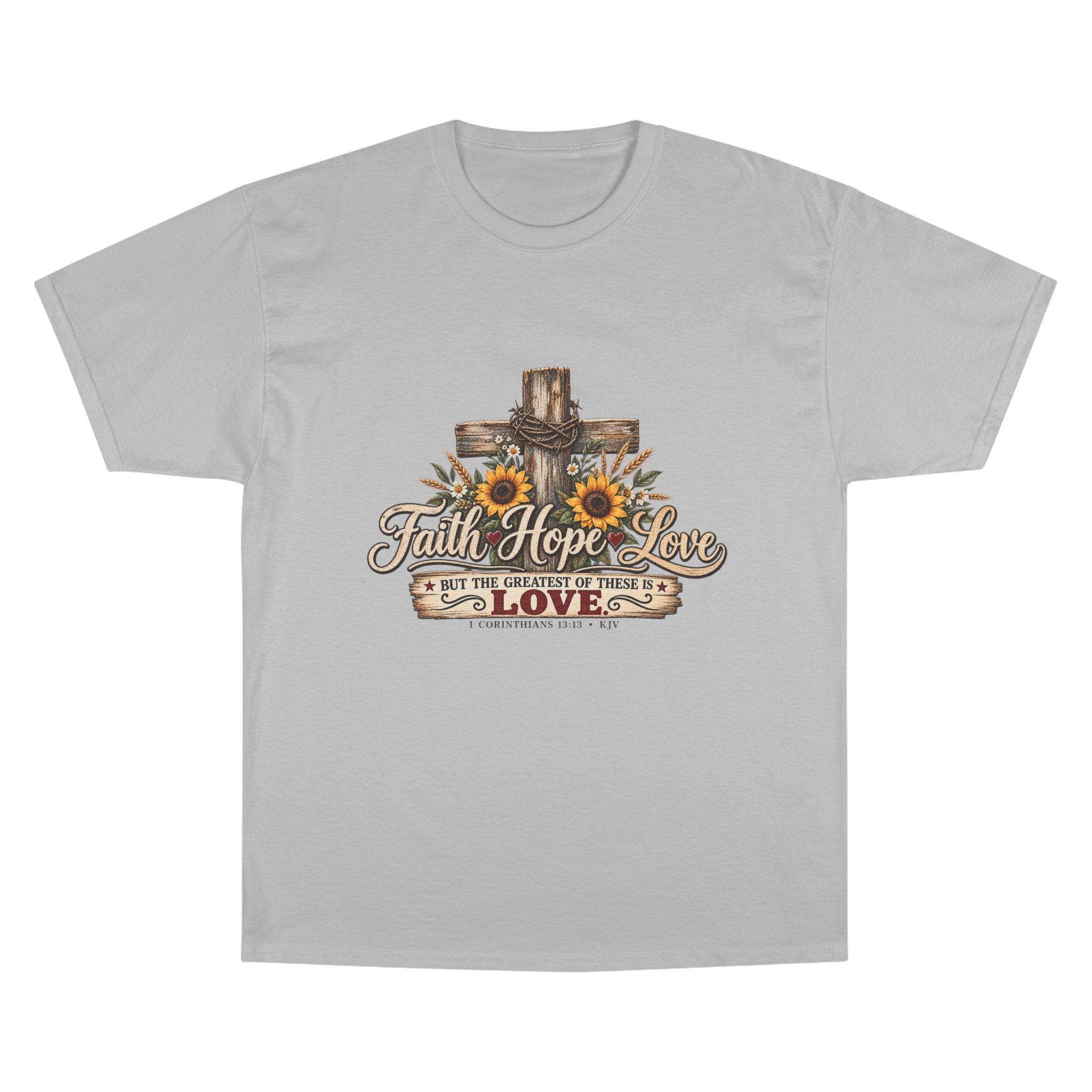Faith Hope Love — Brave Hearts Country Gospel T-Shirt (Extended Sizes)