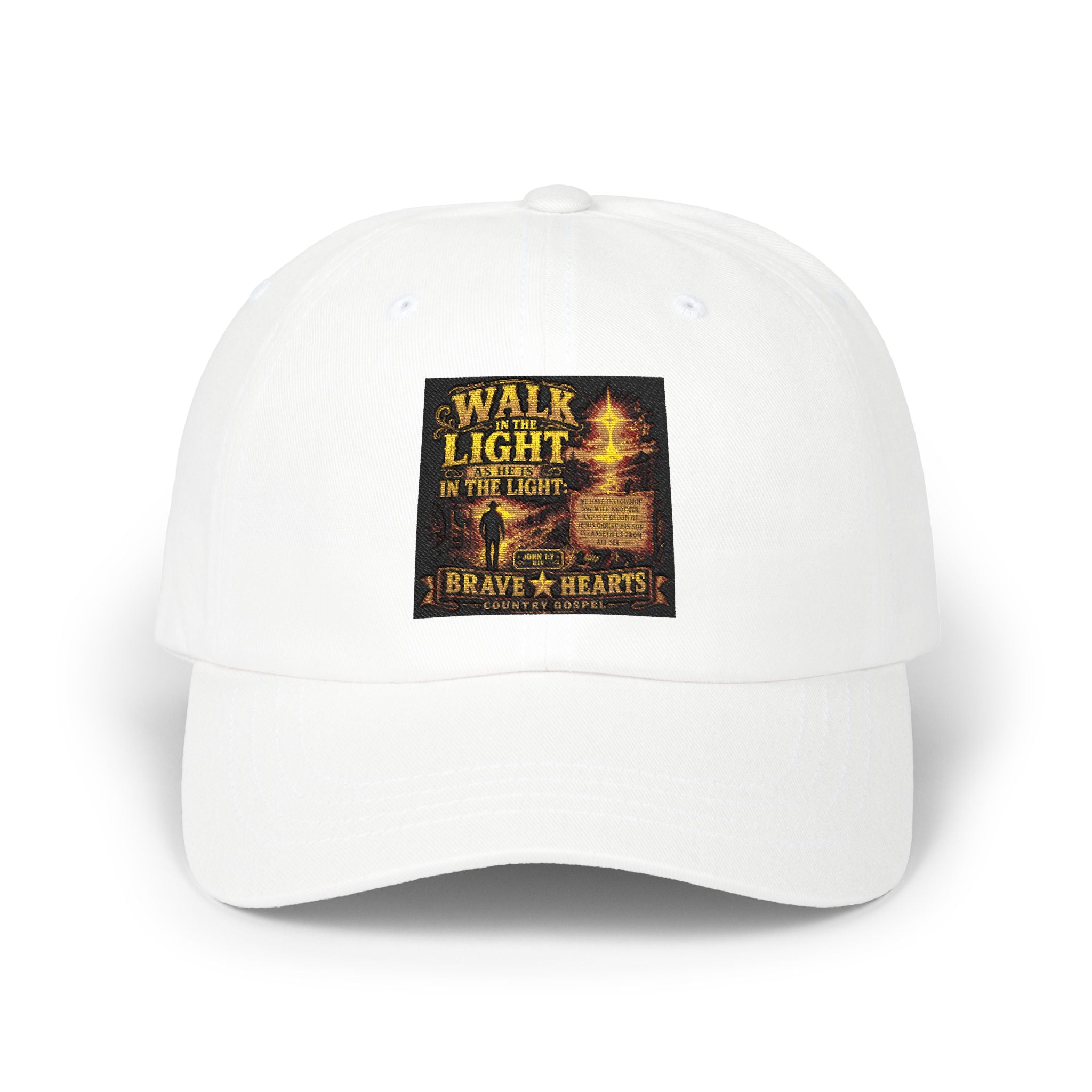 WALK IN THE LIGHT -braveheartscountrygospel Caps