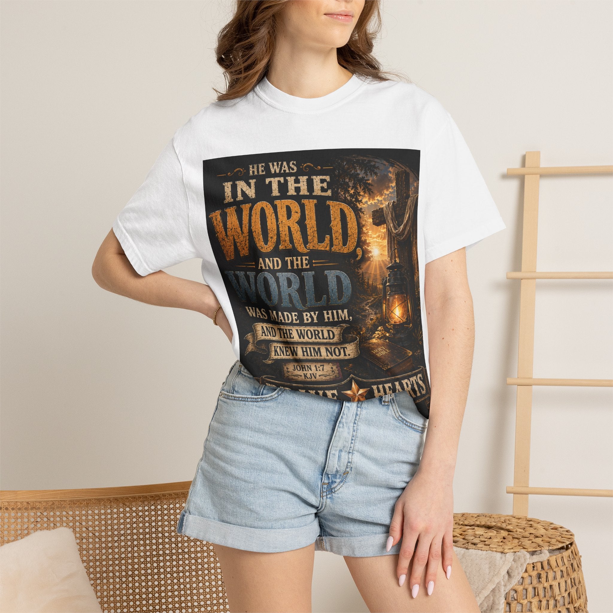 He Was In The World — Brave Hearts Country Gospel T-Shirt