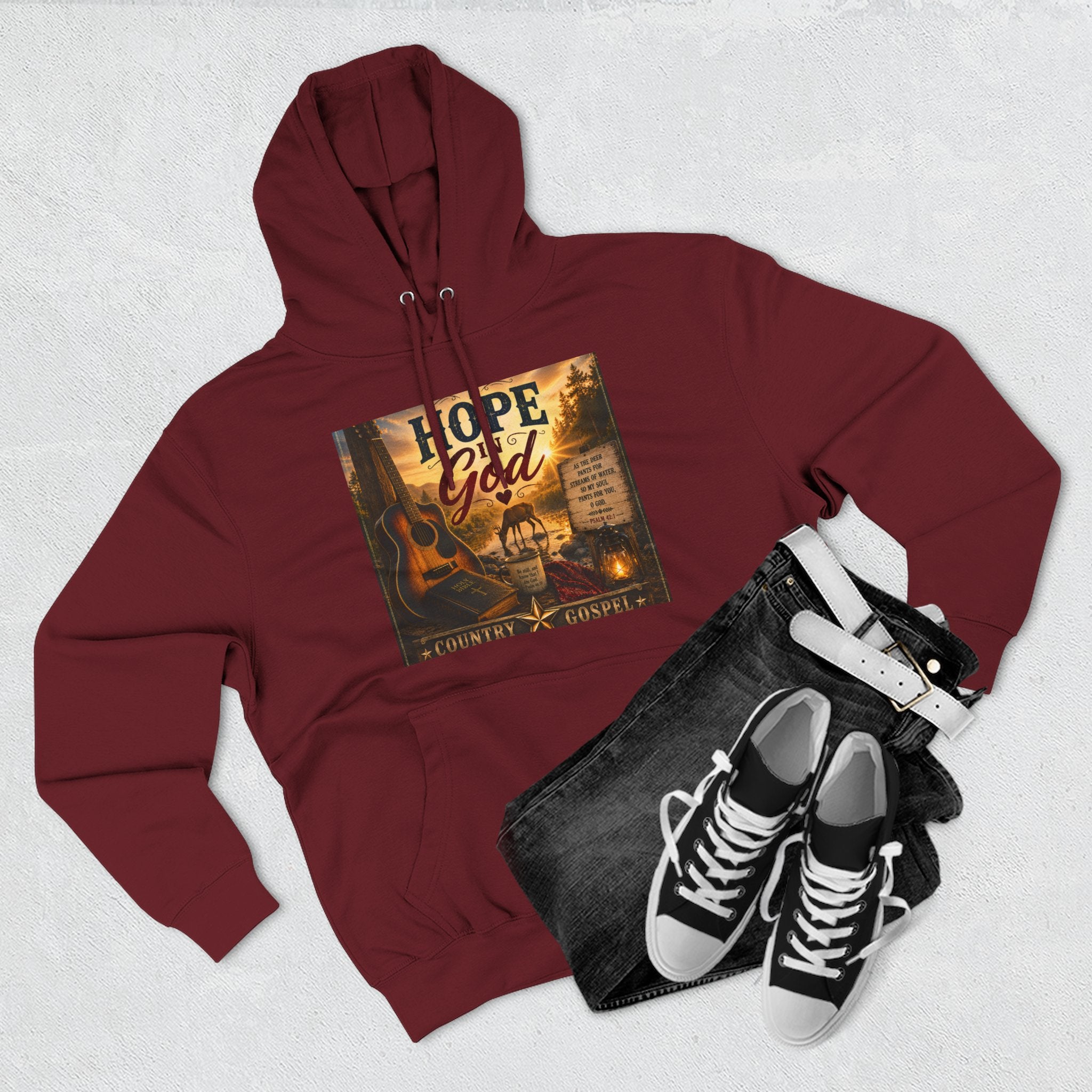 Hope in God  — Brave Hearts Country Gospel Fleece Hoodie