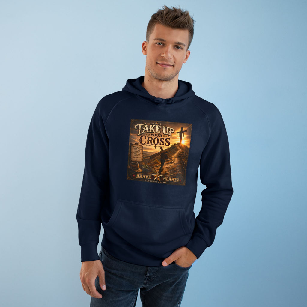Take Up Your Cross-rave Hearts Country Gospel Hoodie