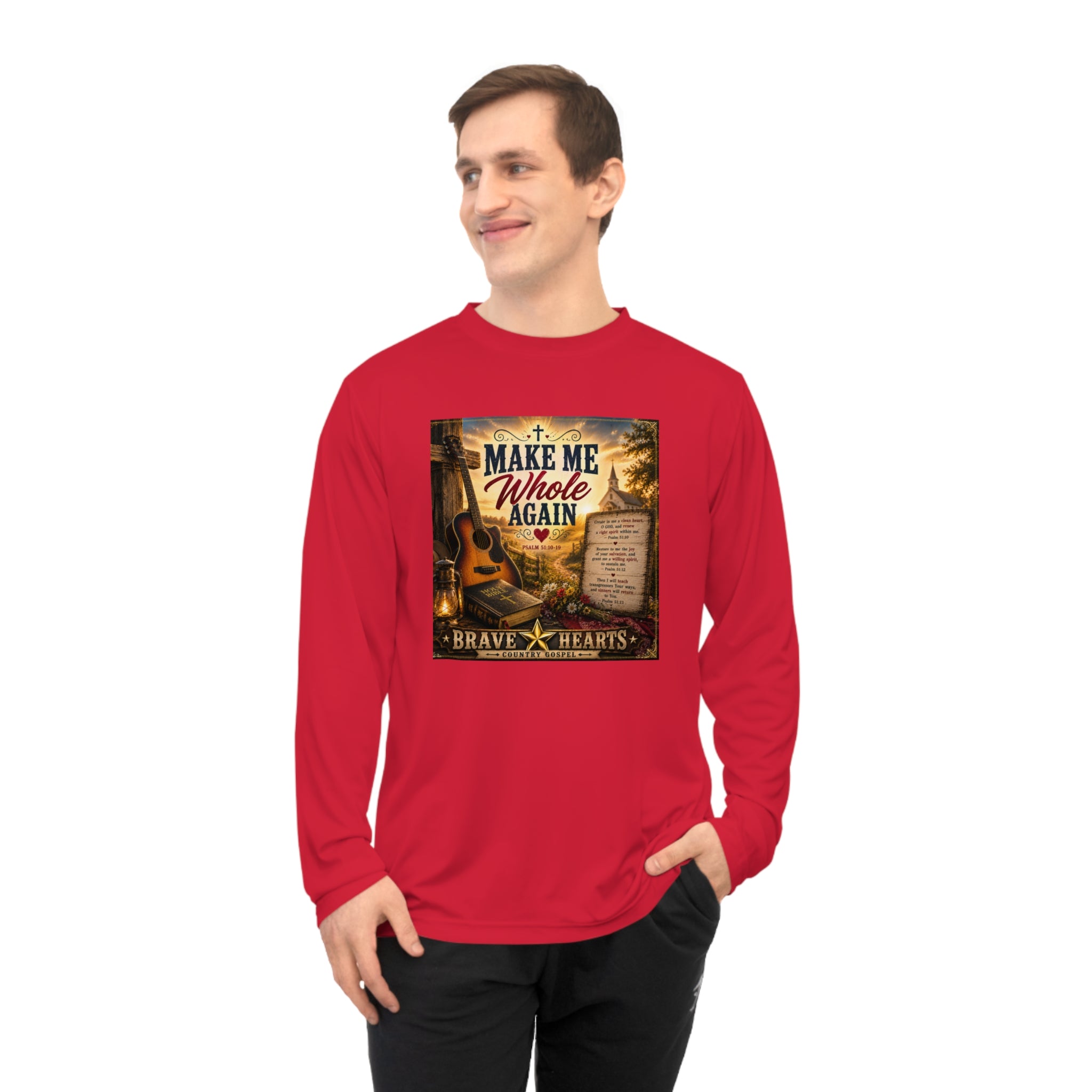 Make Me Whole Again — Brave Hearts Country Gospel Long Sleeve T-Shirt