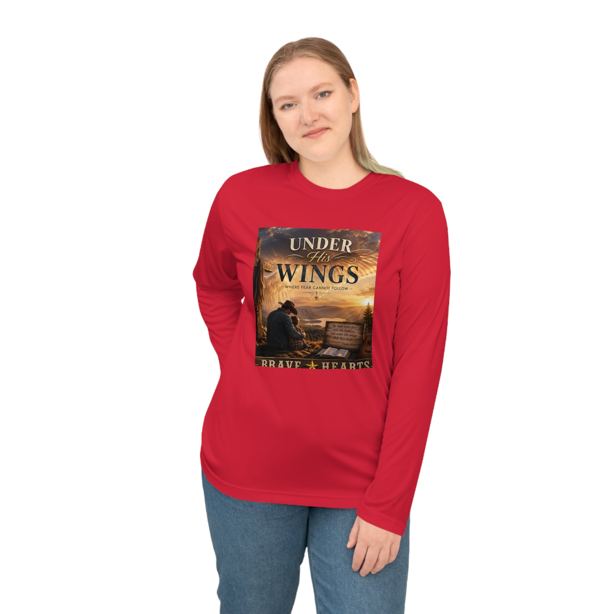 Under the Wings – Brave Hearts Country Gospel Long Sleeve T-Shirt