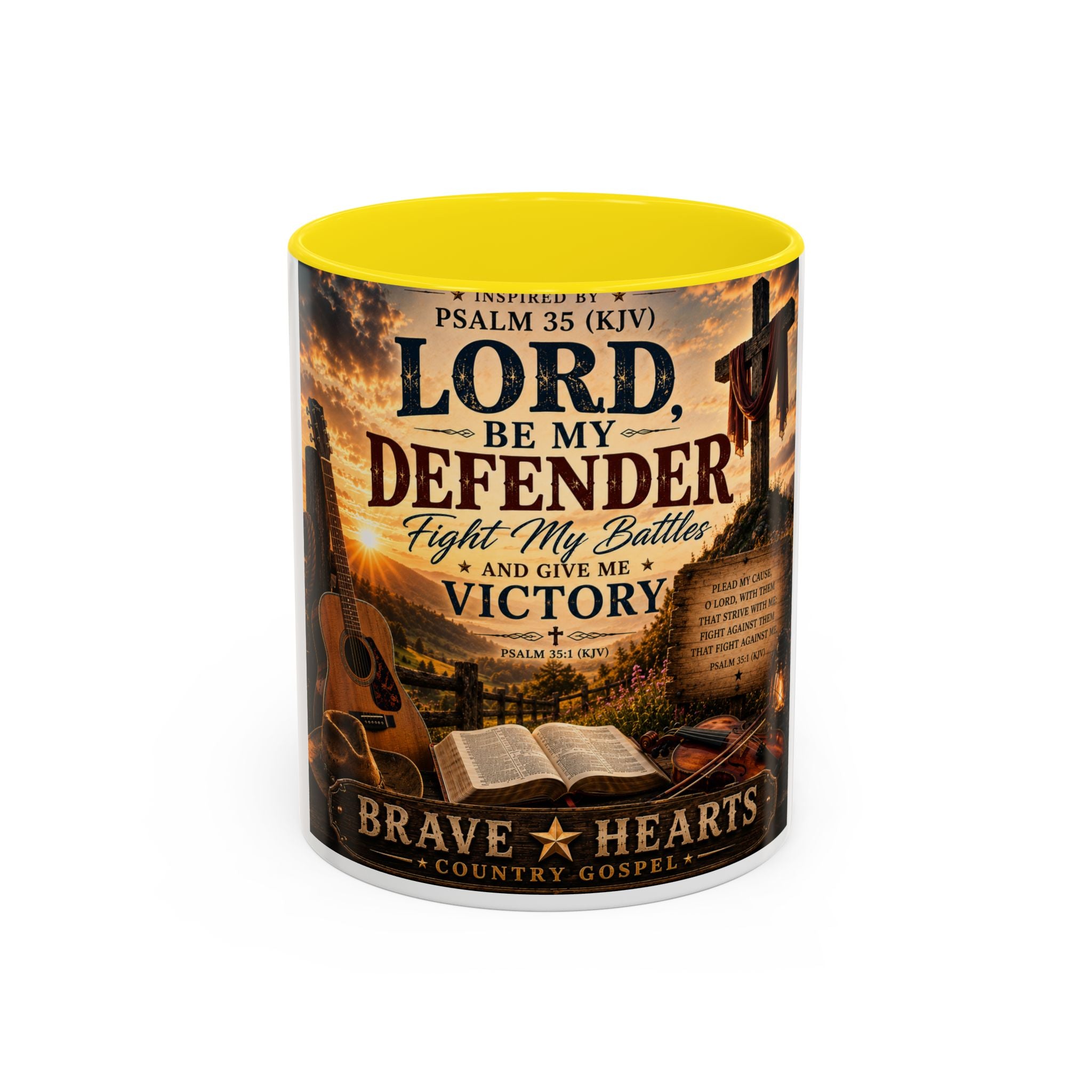 Lord, Be My Defender — Brave Hearts Country Gospel Mug