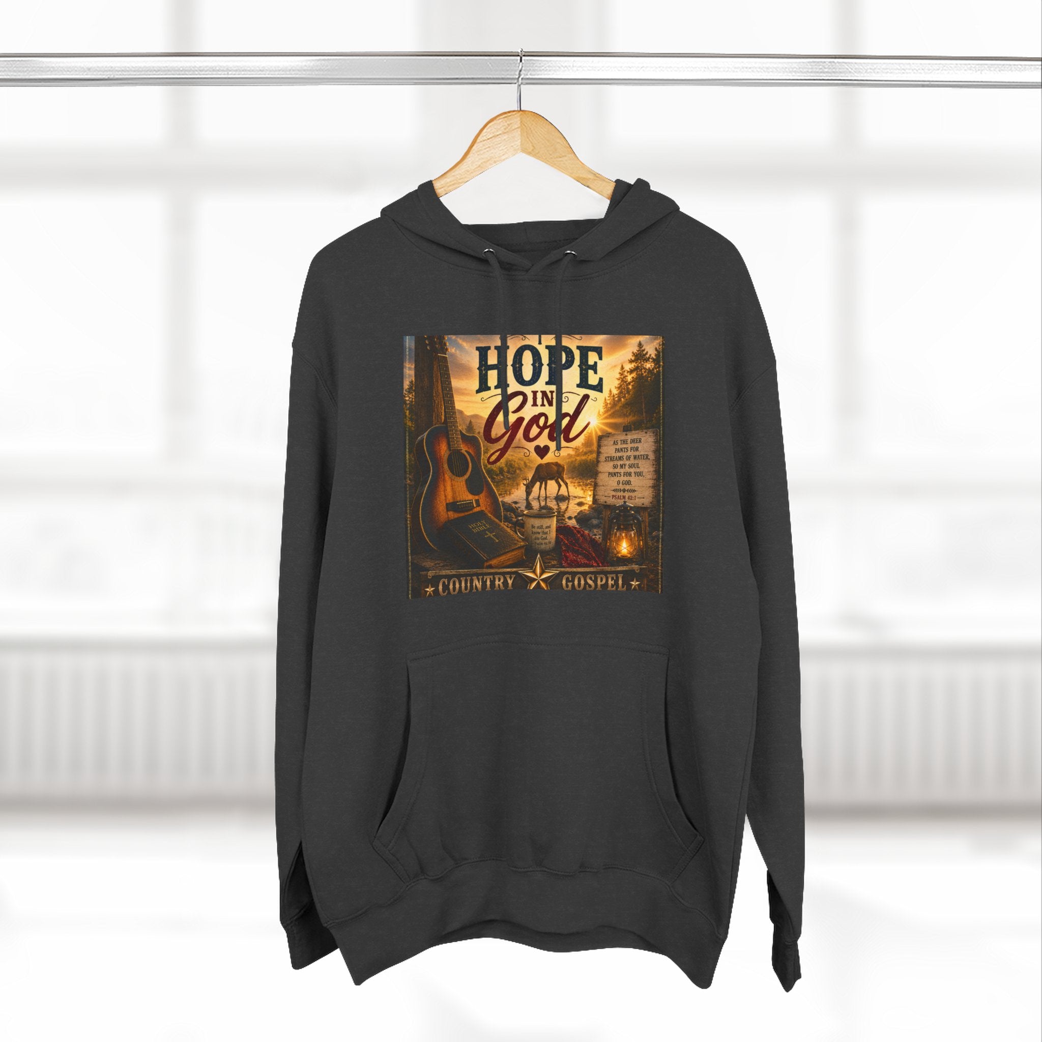 Hope in God  — Brave Hearts Country Gospel Fleece Hoodie