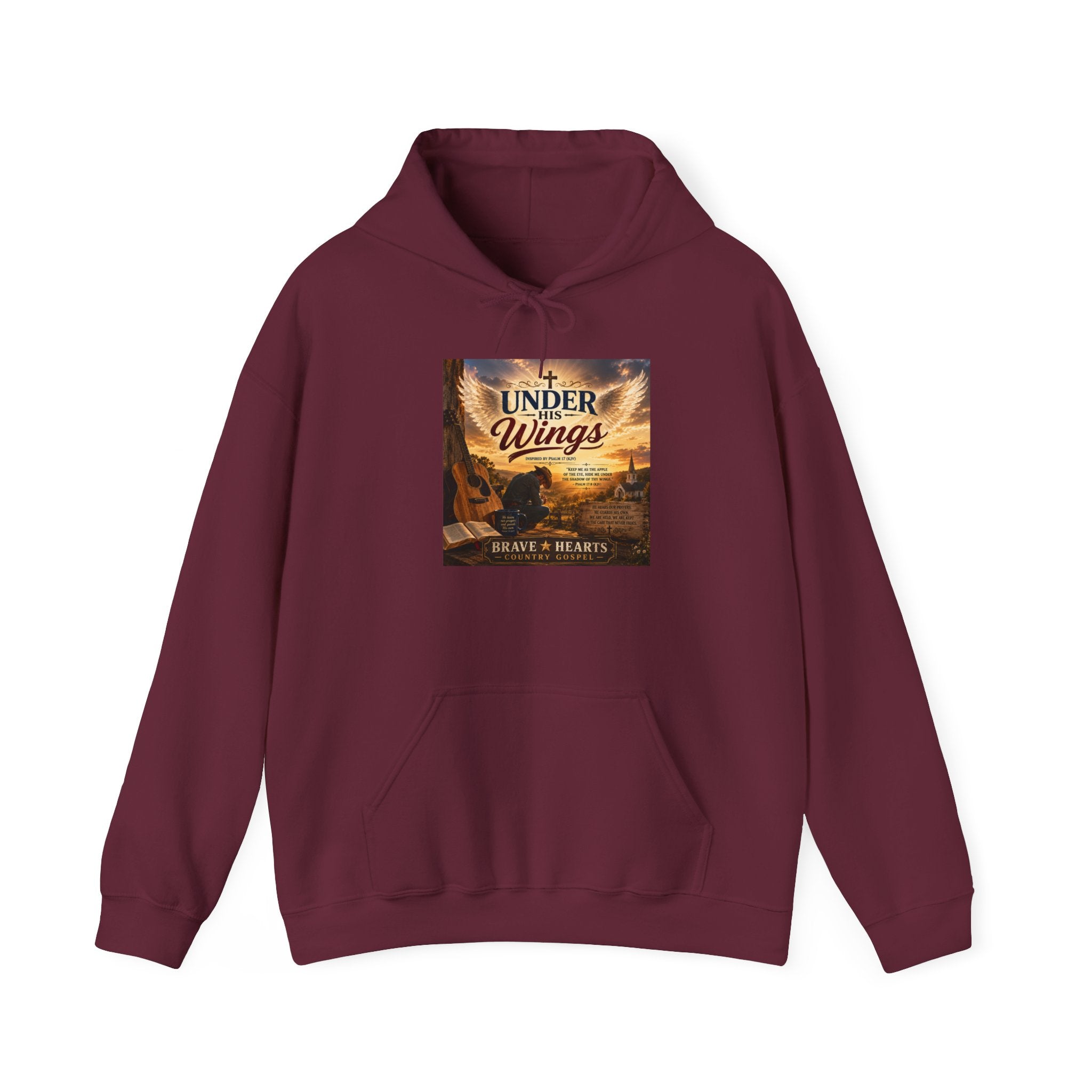 Under His Wings — Brave Hearts Country Gospel Hoodie