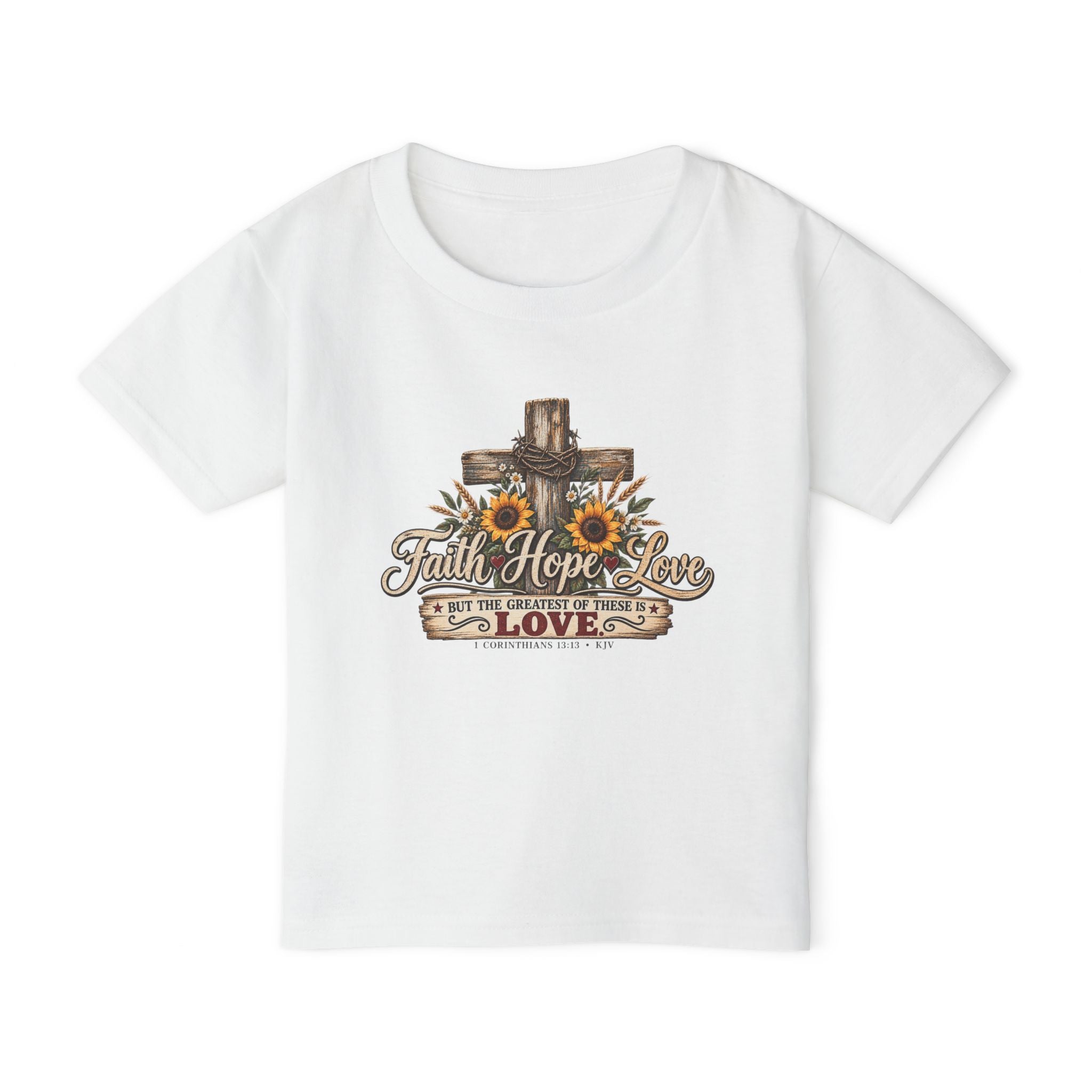 Faith Hope Love - Brave Hearts Country Gospel Toddler T-shirt