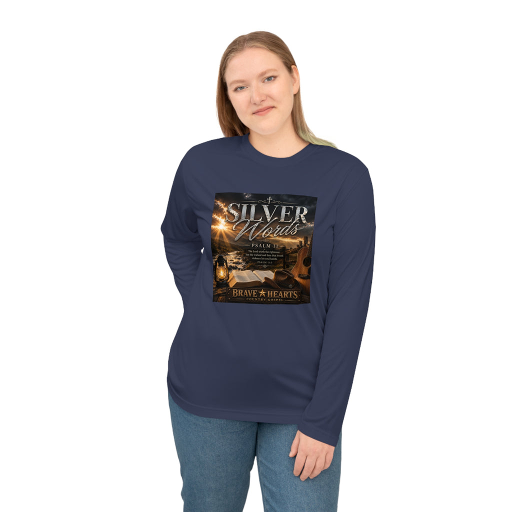 Silver Words - Brave Hearts Country Gospel Long Sleeve T-Shirt