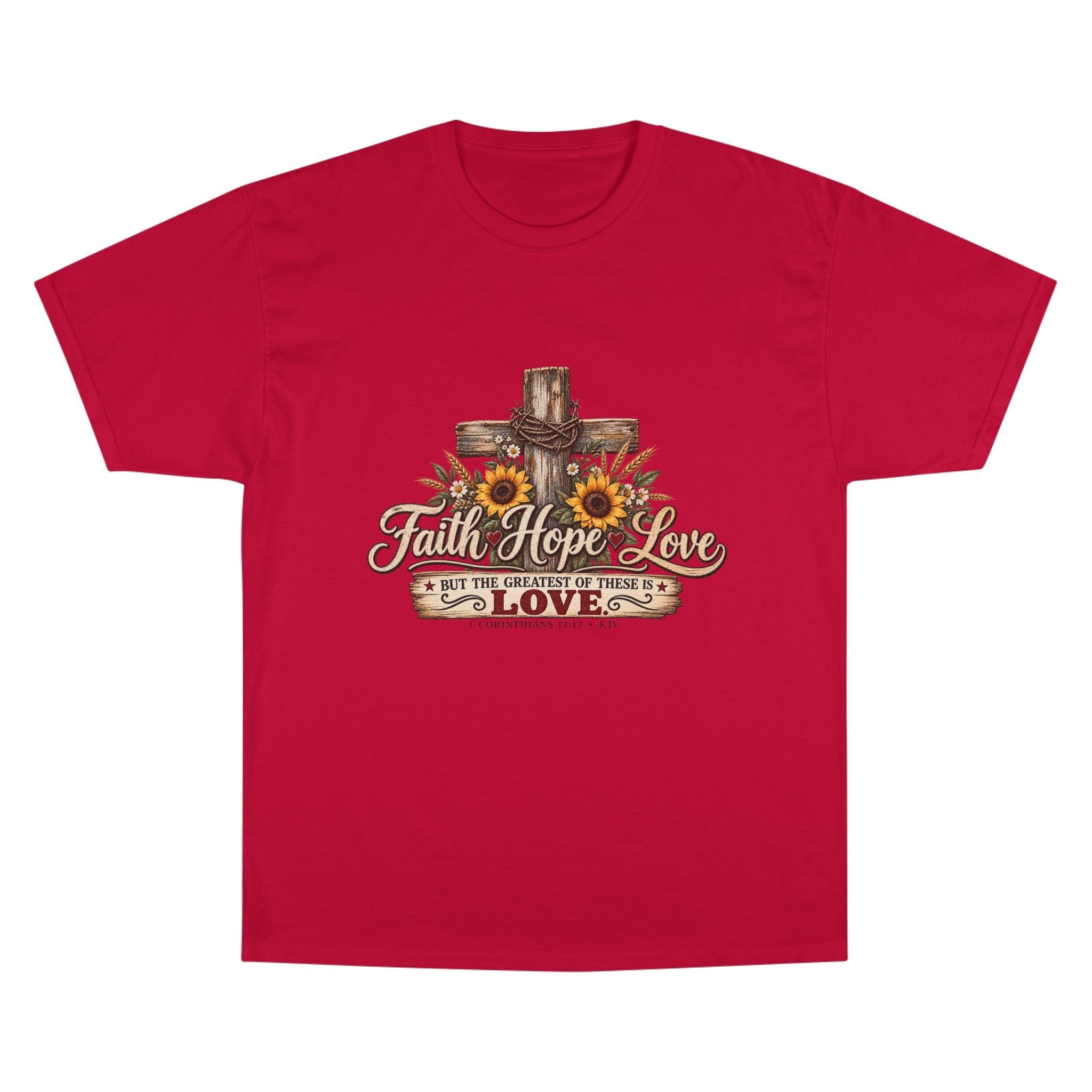 Faith Hope Love — Brave Hearts Country Gospel T-Shirt (Extended Sizes)