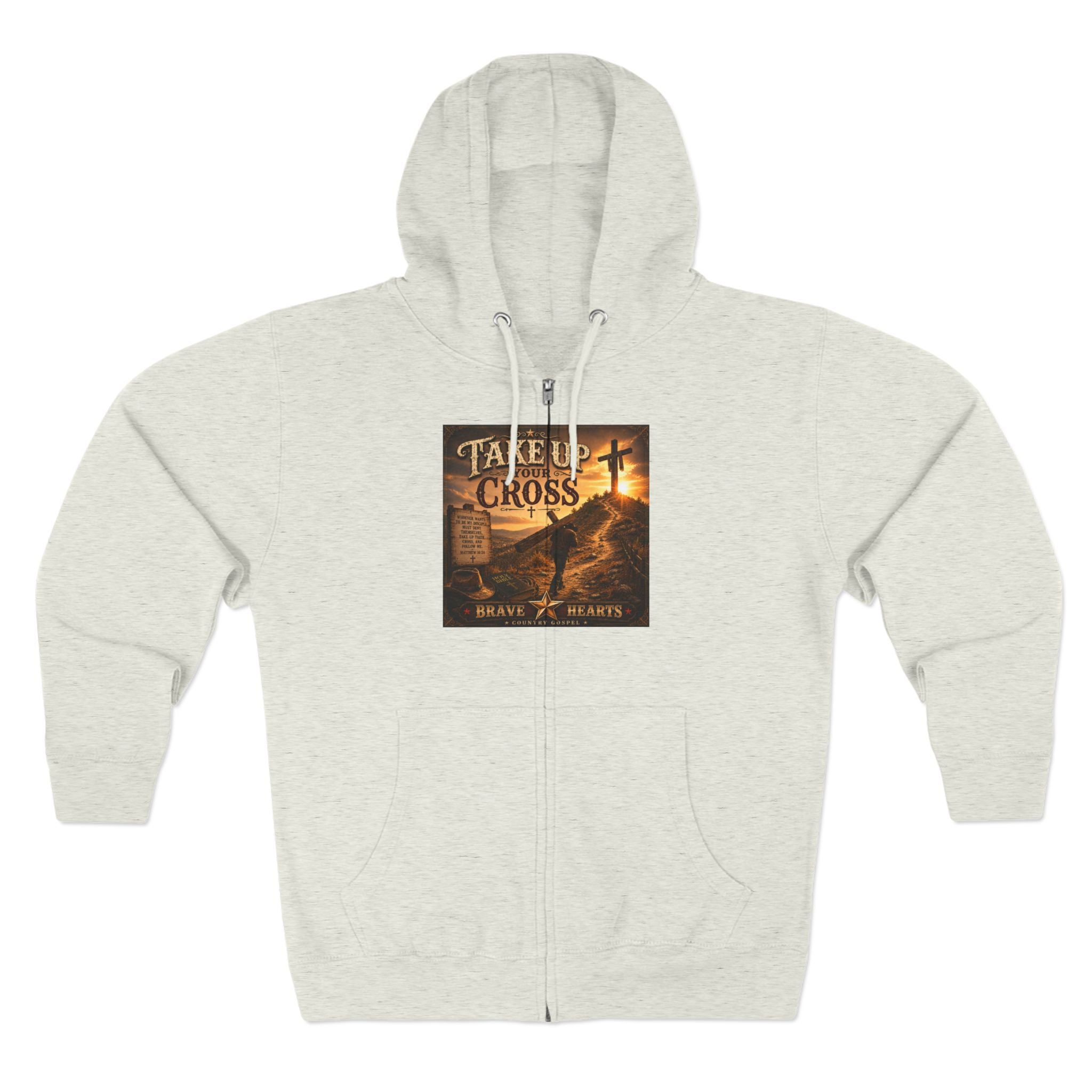 Take Up Your Cross— Brave Hearts Country Gospel Hoodie