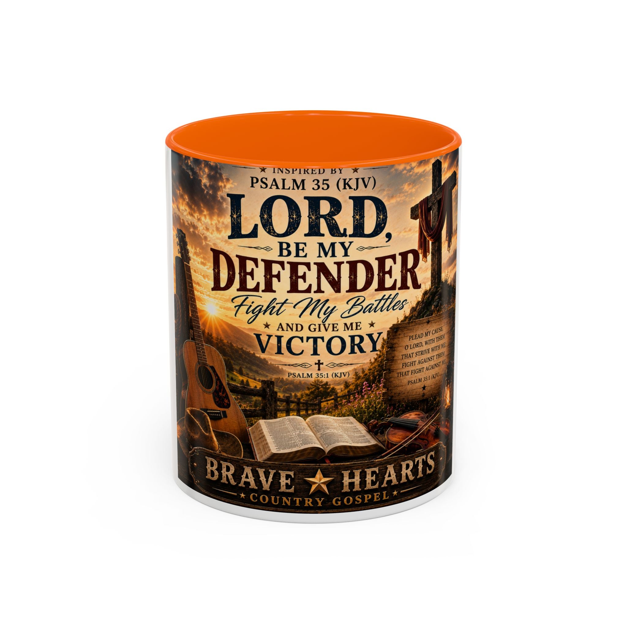 Lord, Be My Defender — Brave Hearts Country Gospel Mug