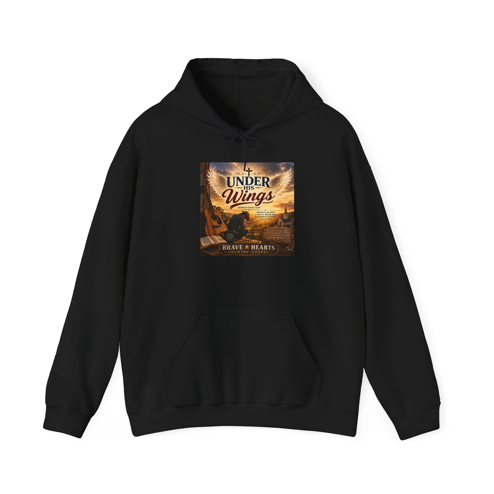Under His Wings — Brave Hearts Country Gospel Hoodie