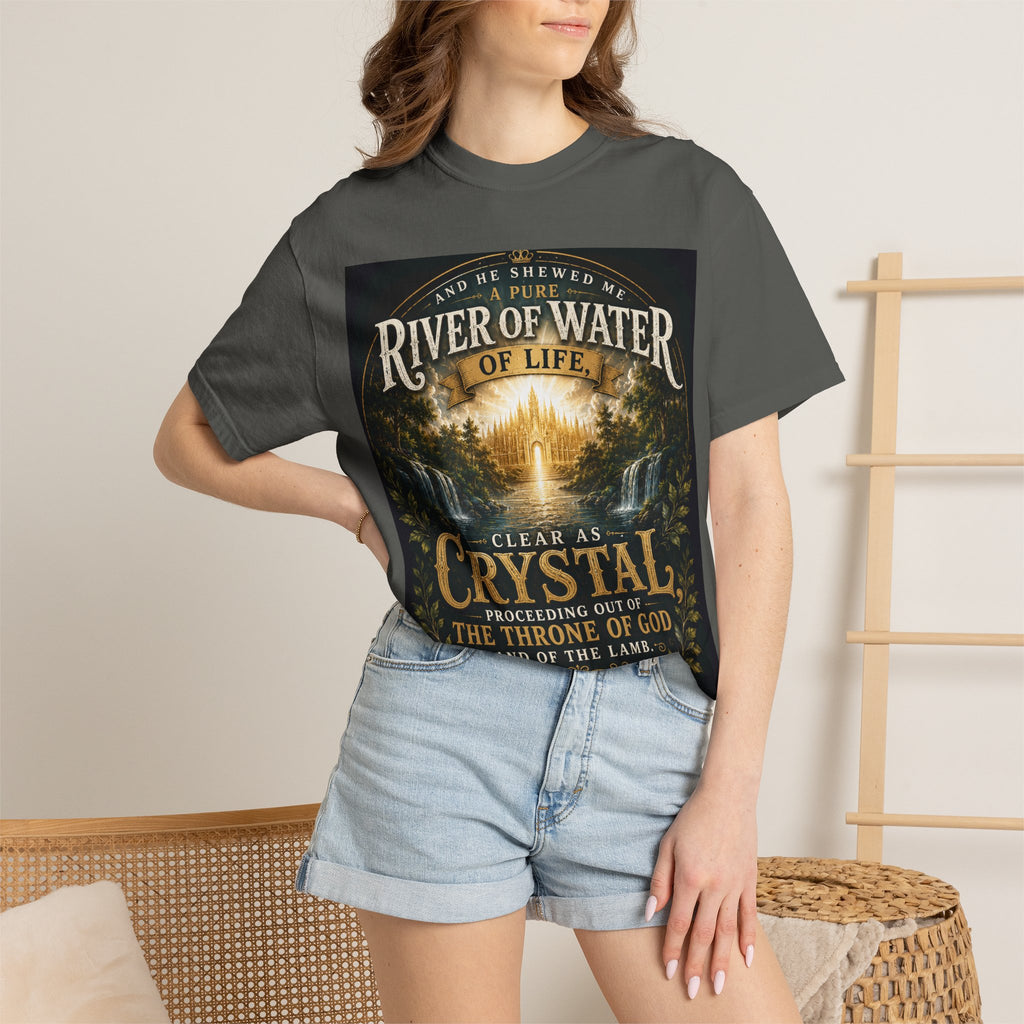 And He Showed Me a Pure River of Water of Life — Brave Hearts Country Gospel T-Shirt