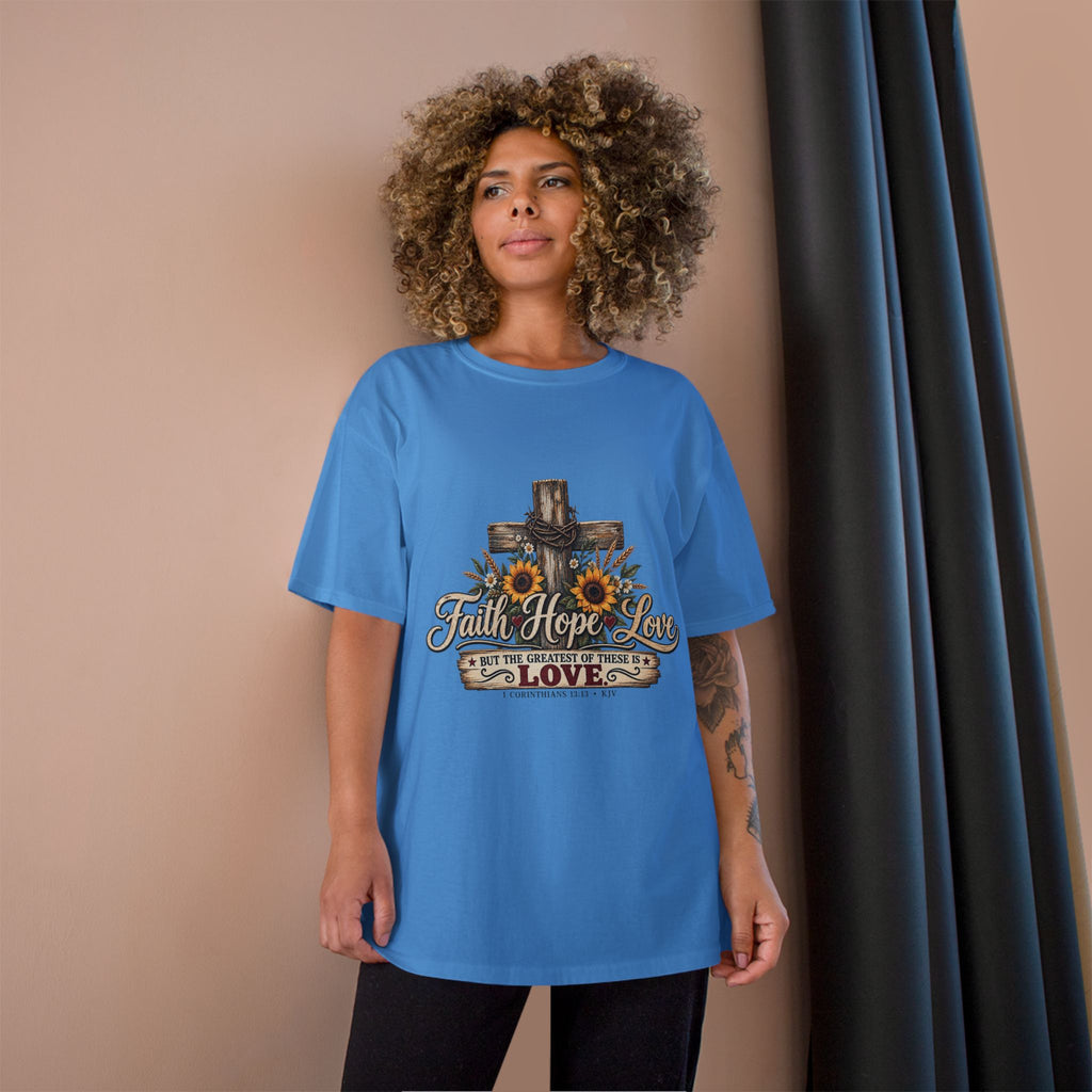 Faith Hope Love — Brave Hearts Country Gospel T-Shirt (Extended Sizes)