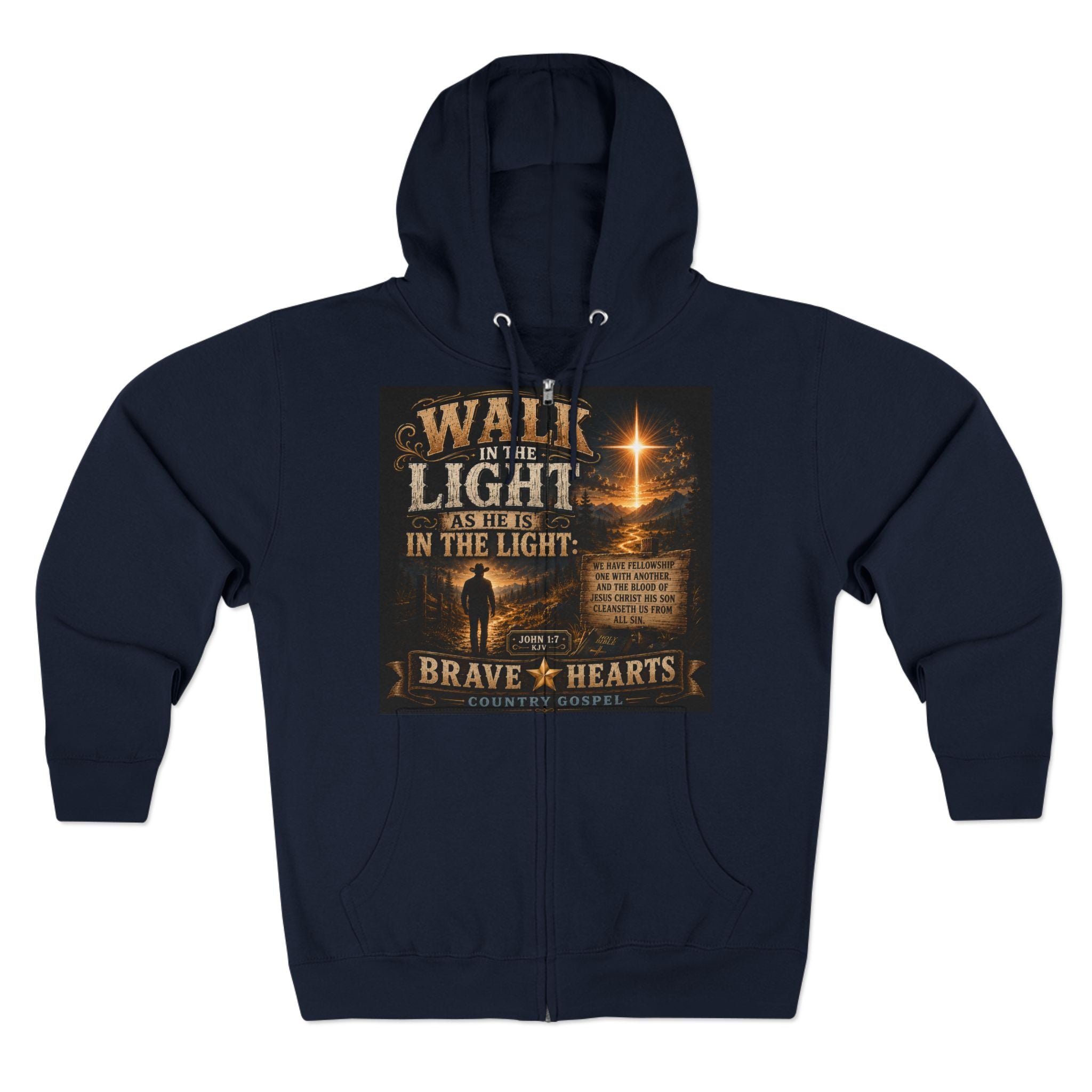 Walk in the Light - Brave Hearts Country Gospel Hoodie