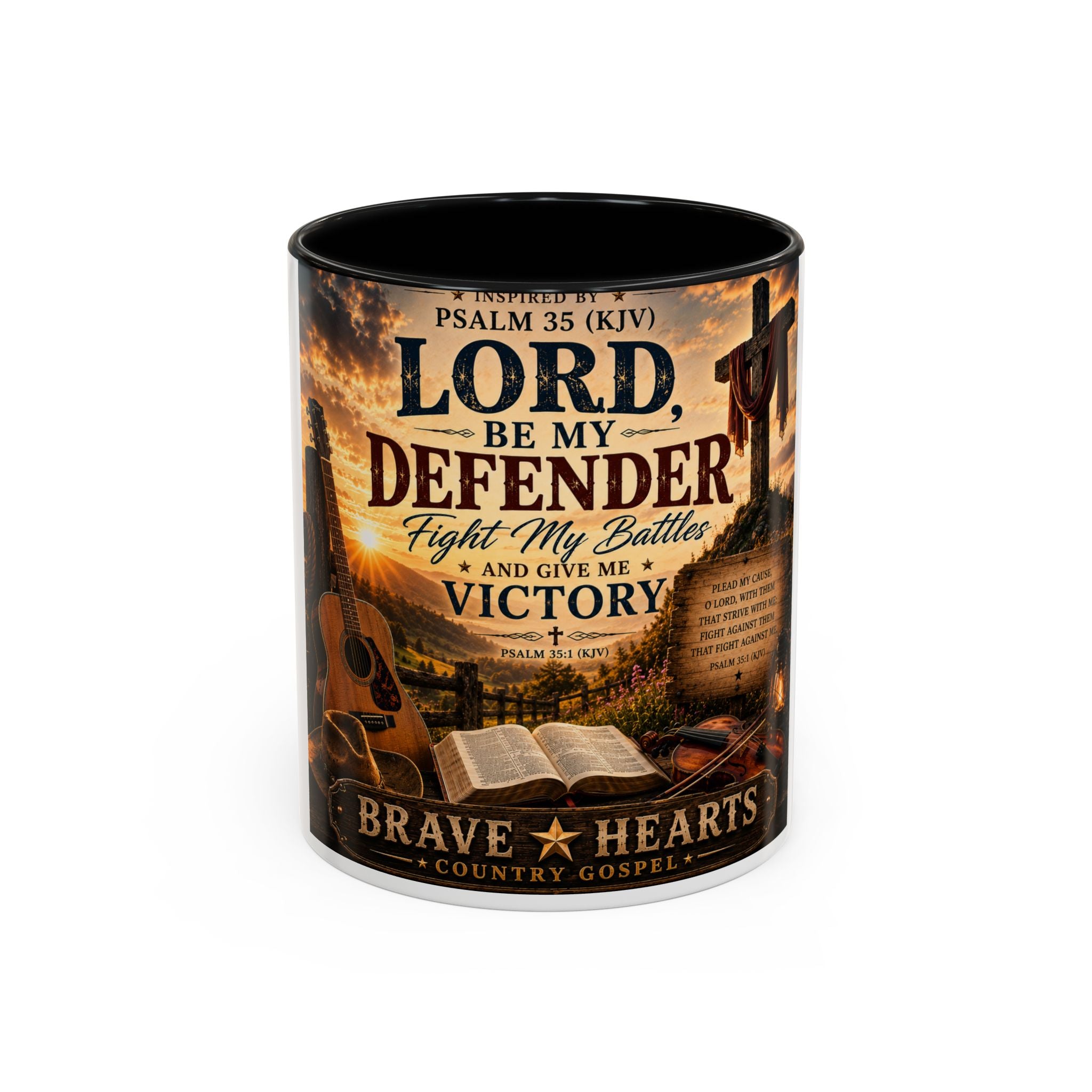 Lord, Be My Defender — Brave Hearts Country Gospel Mug
