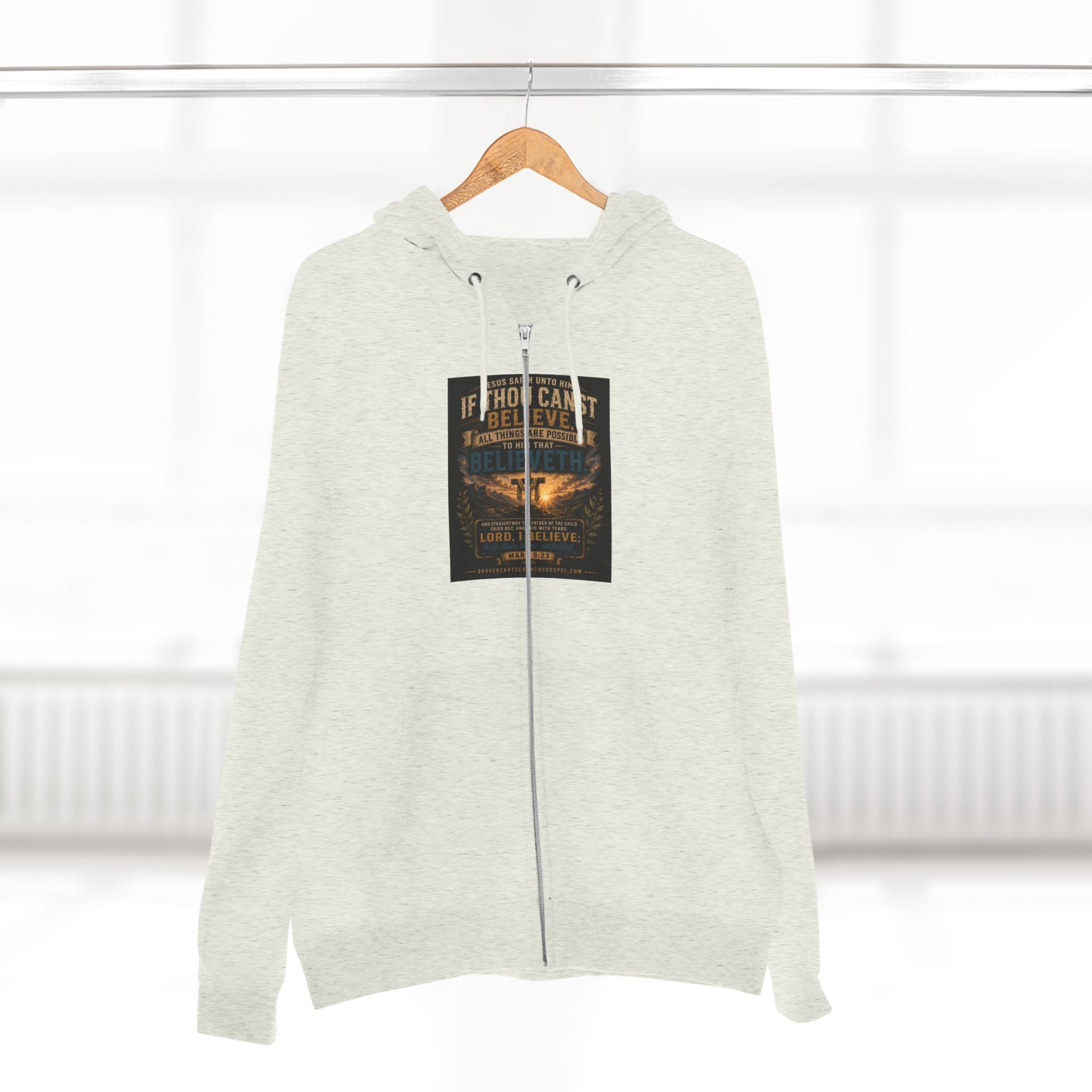 If Thou Canst Believe - Brave Hearts Country Gospel Hoodie