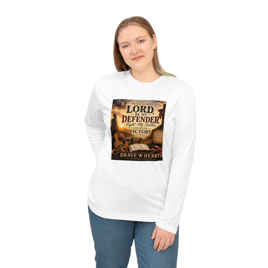 Lord Be My Defender - Brave Hearts Country Gospel Long Sleeve T-Shirt