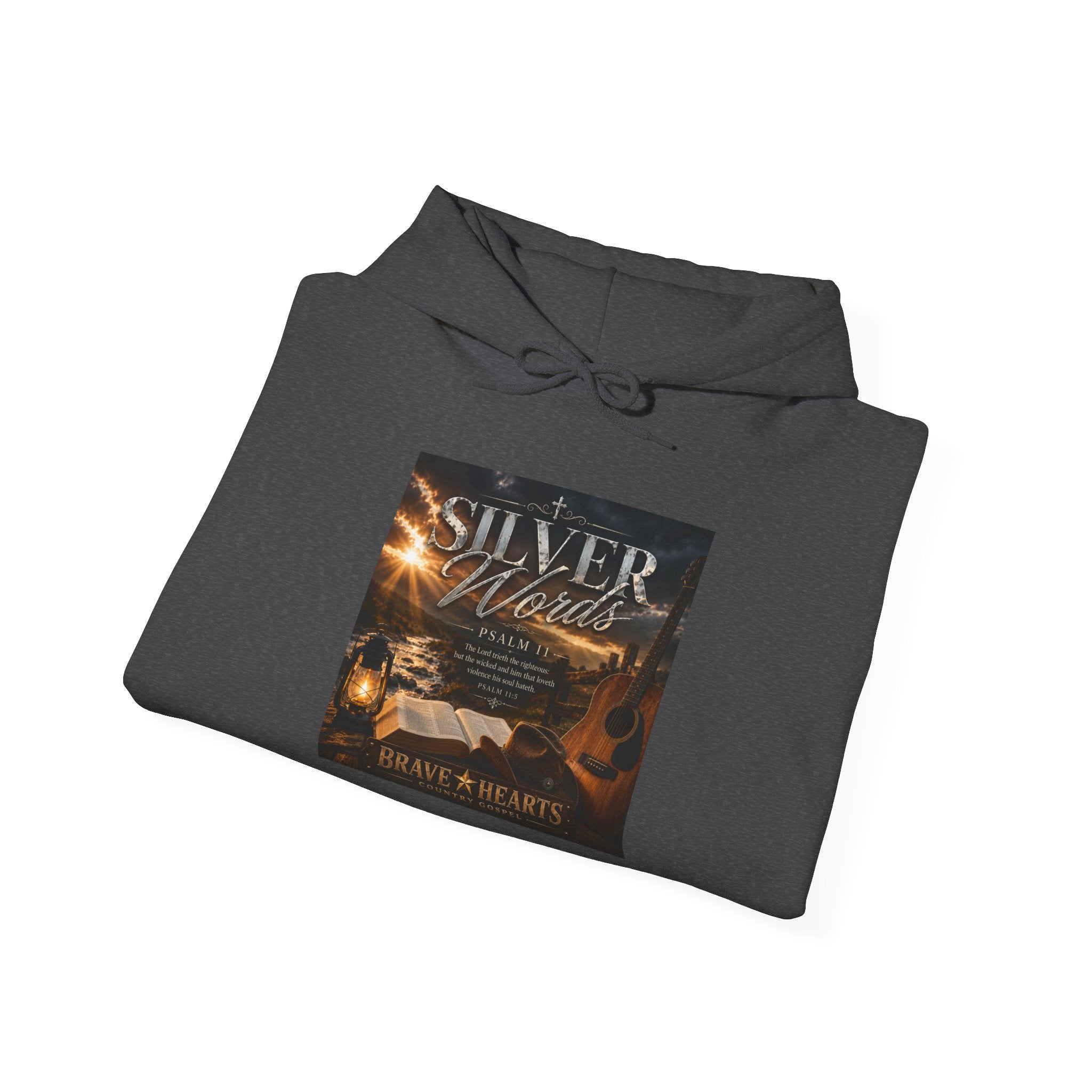 Silver Words — Brave Hearts Country Gospel Hoodie
