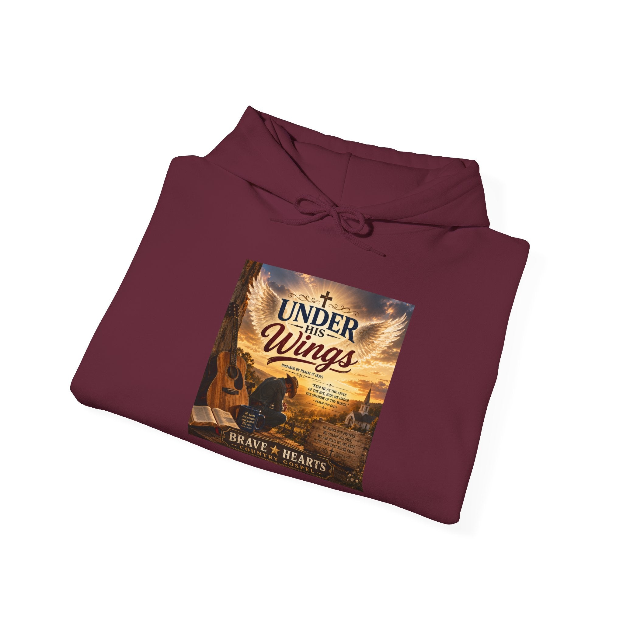 Under His Wings — Brave Hearts Country Gospel Hoodie