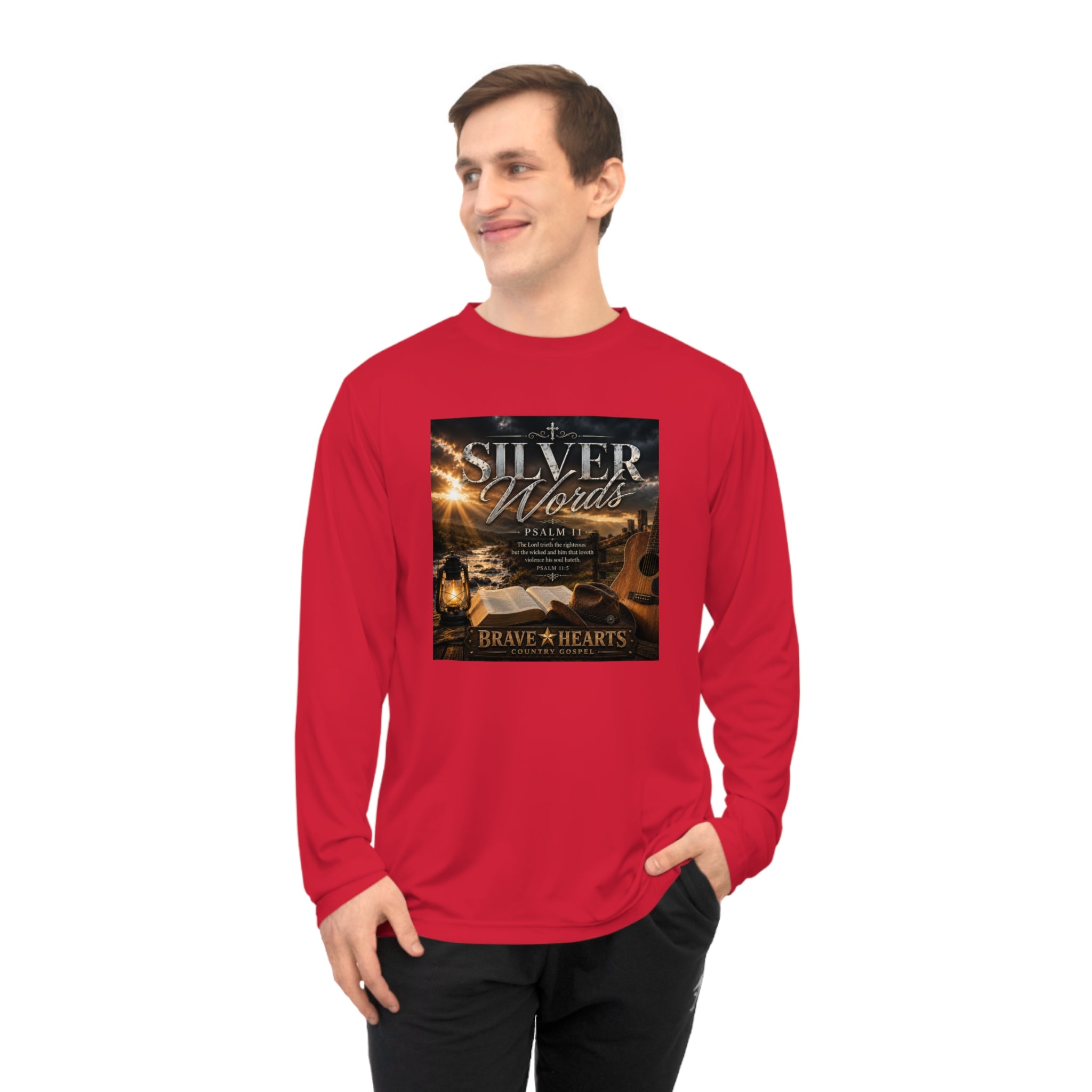 Silver Words - Brave Hearts Country Gospel Long Sleeve T-Shirt