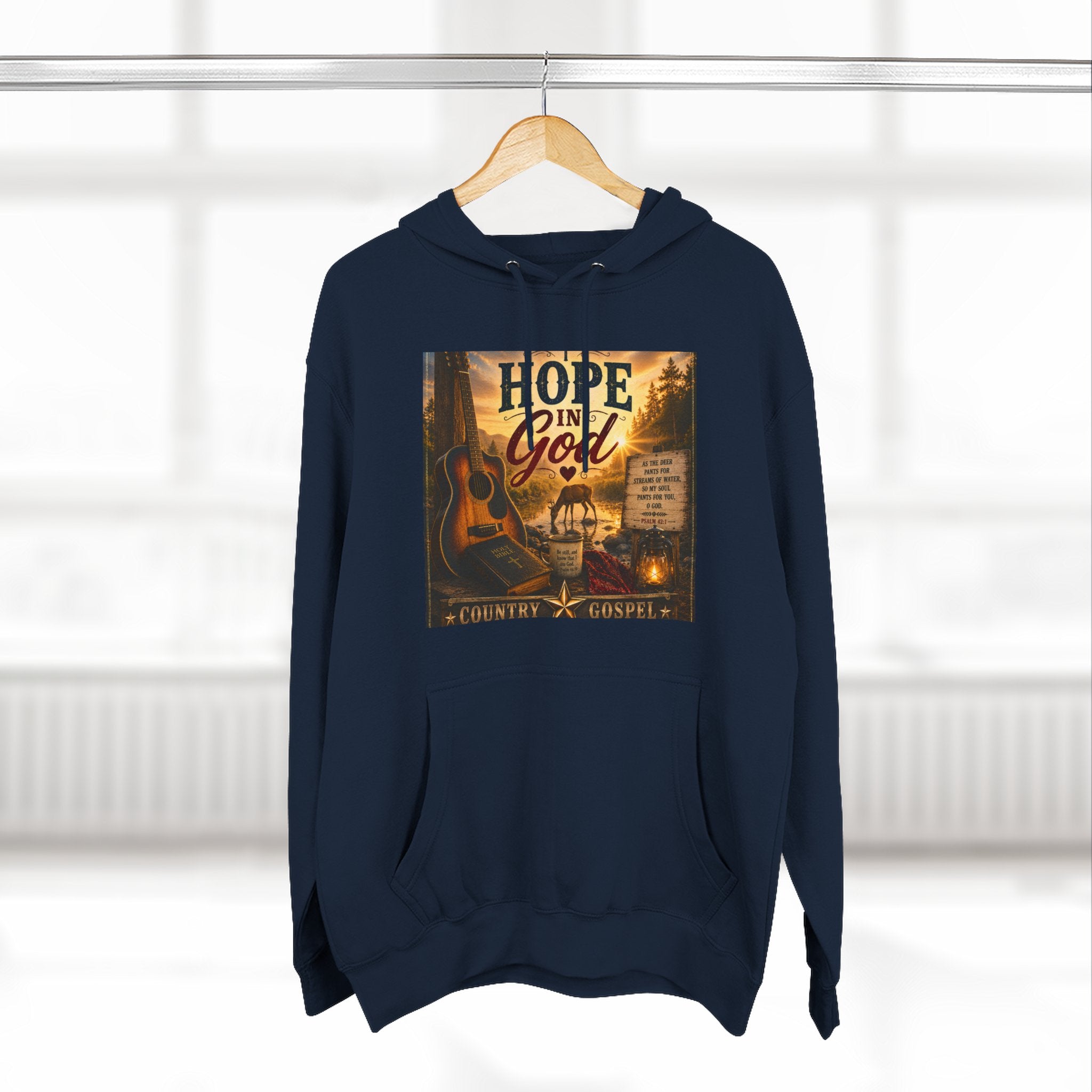 Hope in God  — Brave Hearts Country Gospel Fleece Hoodie