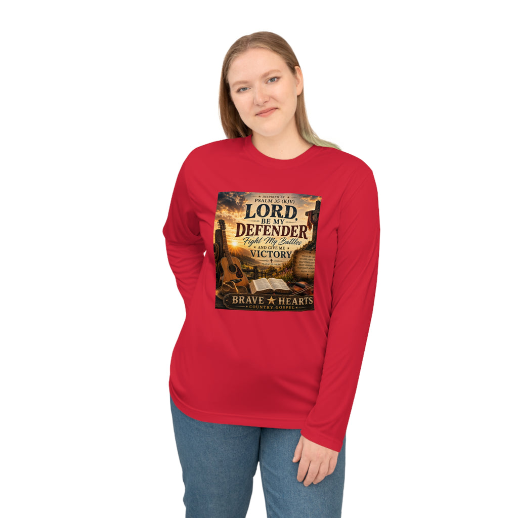 Lord Be My Defender - Brave Hearts Country Gospel Long Sleeve T-Shirt