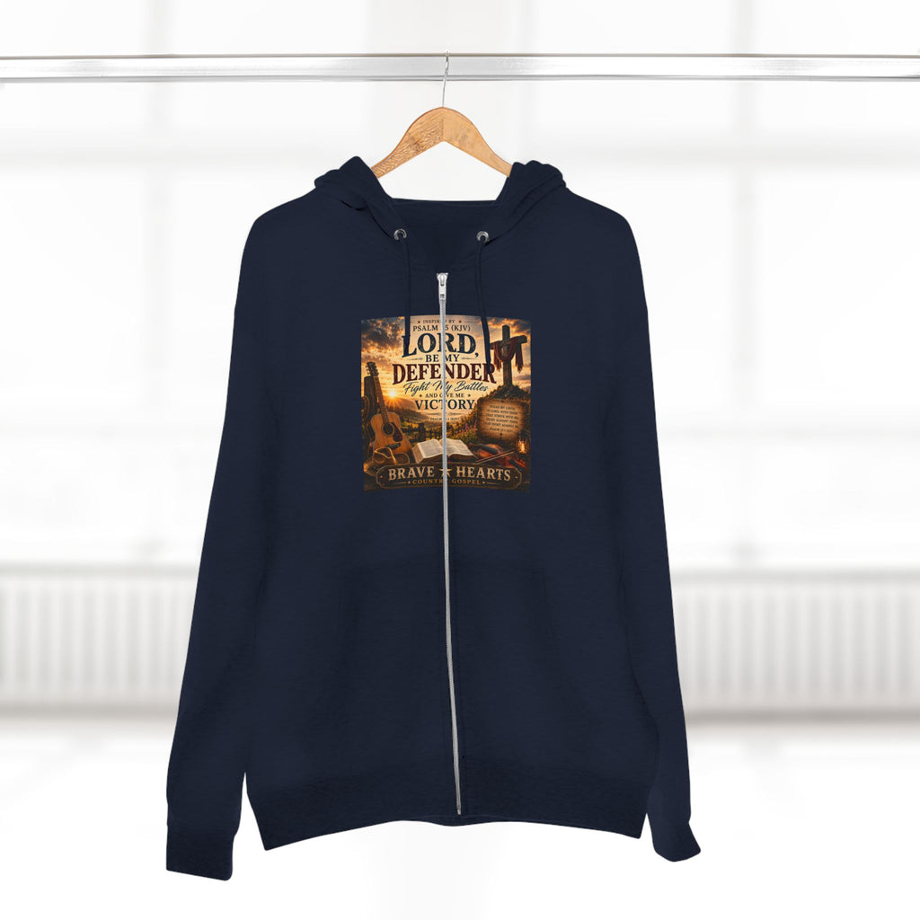 Lord, Be My Defender - Brave Hearts Country Gospel  Zip Hoodie