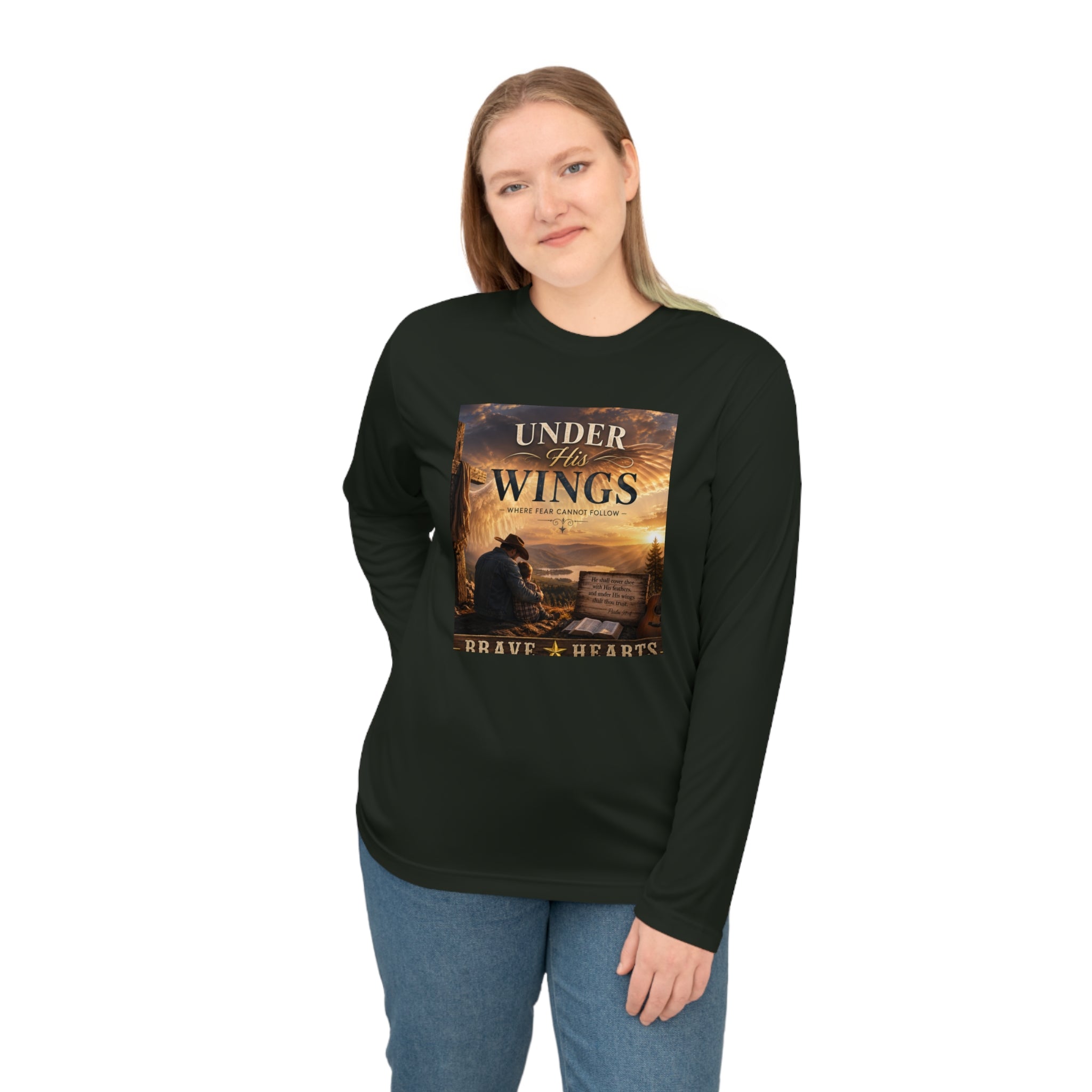 Under the Wings – Brave Hearts Country Gospel Long Sleeve T-Shirt