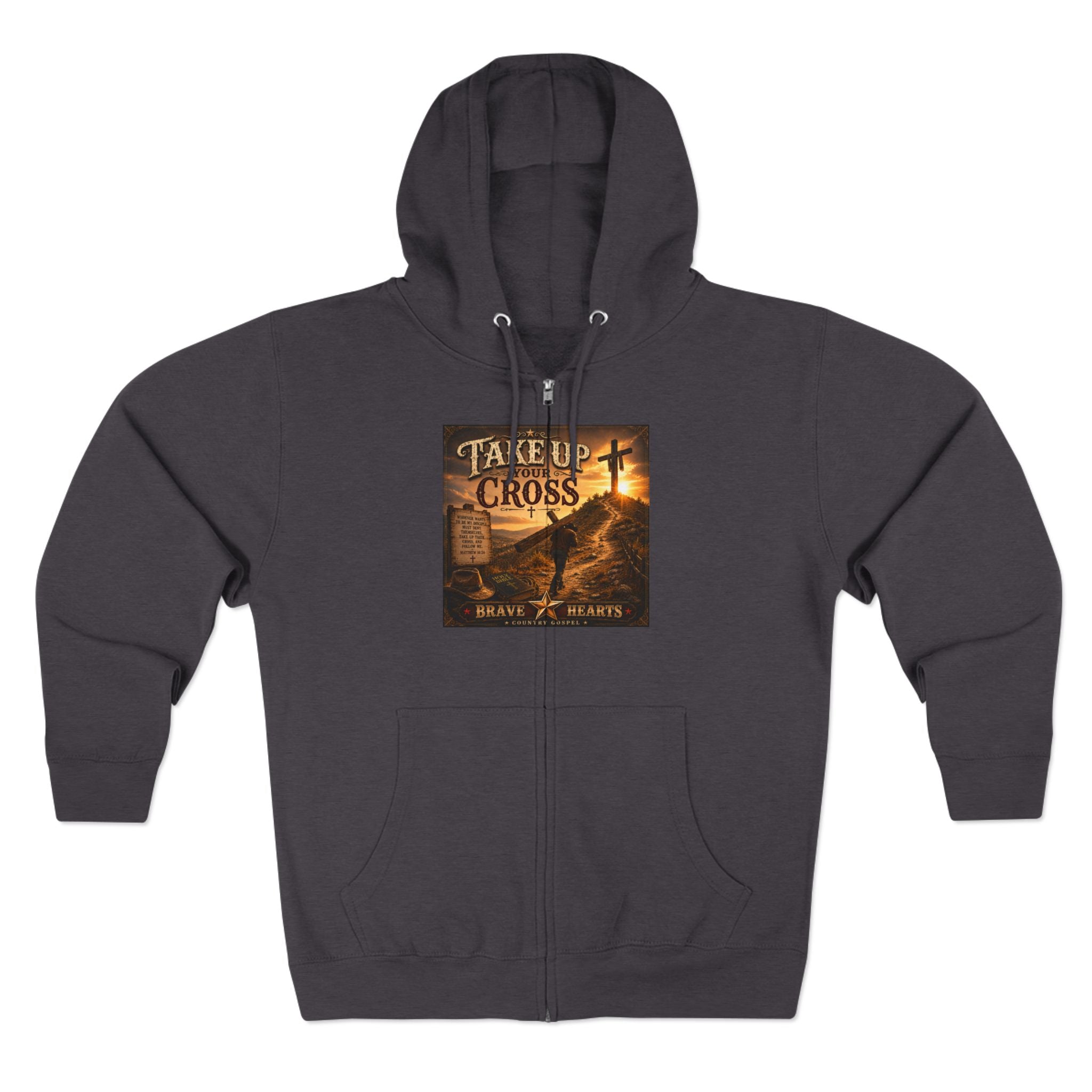 Take Up Your Cross— Brave Hearts Country Gospel Hoodie