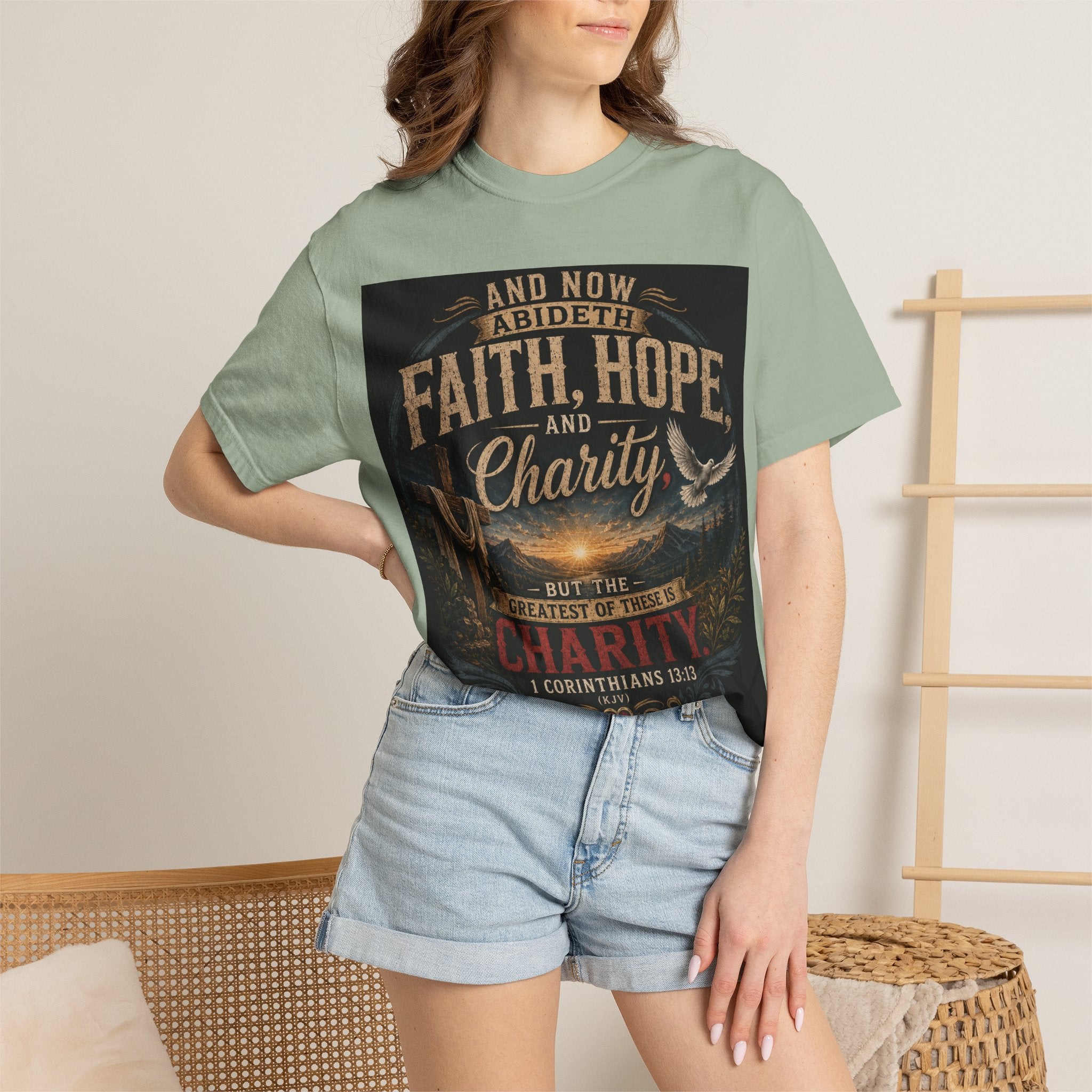 Faith, Hope, and Charity — Brave Hearts Country Gospel T-Shirt