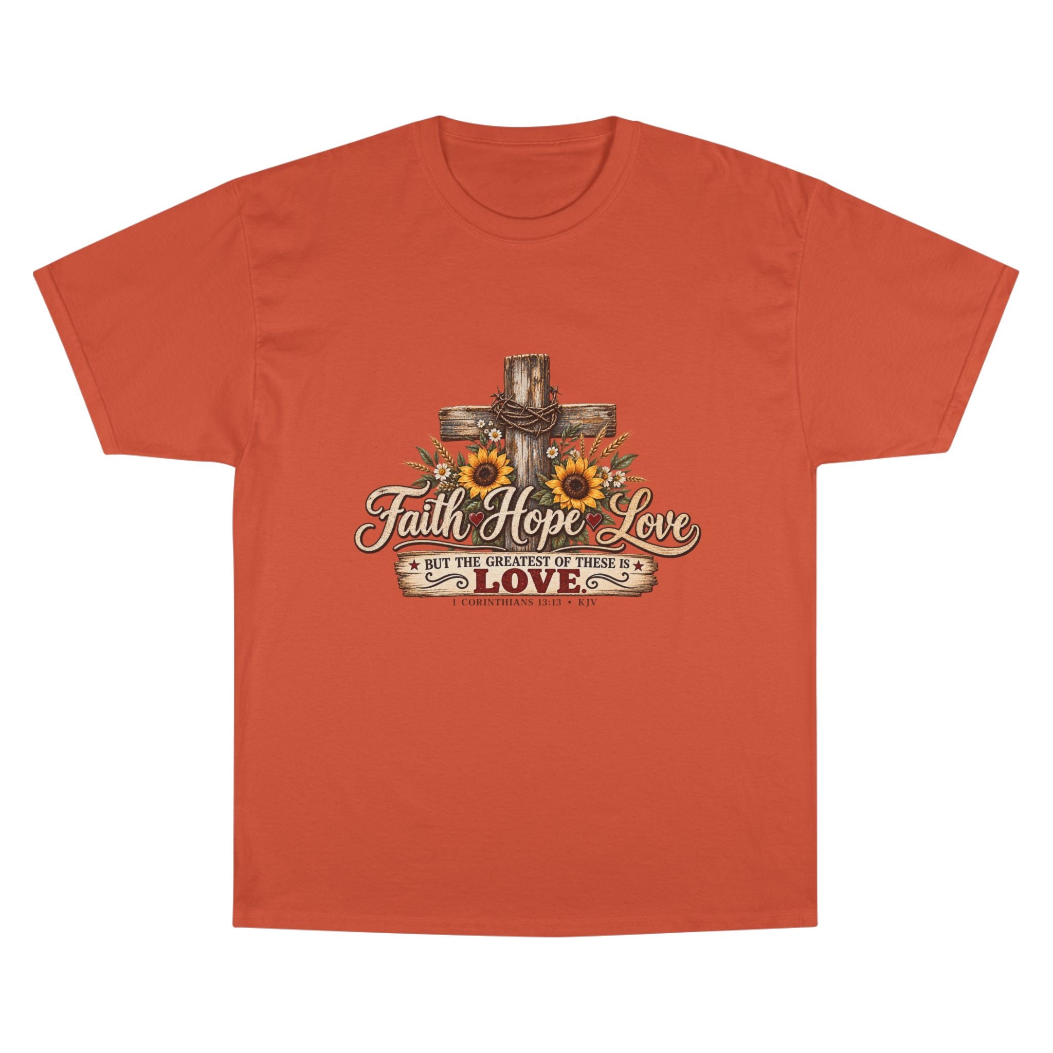 Faith Hope Love — Brave Hearts Country Gospel T-Shirt (Extended Sizes)