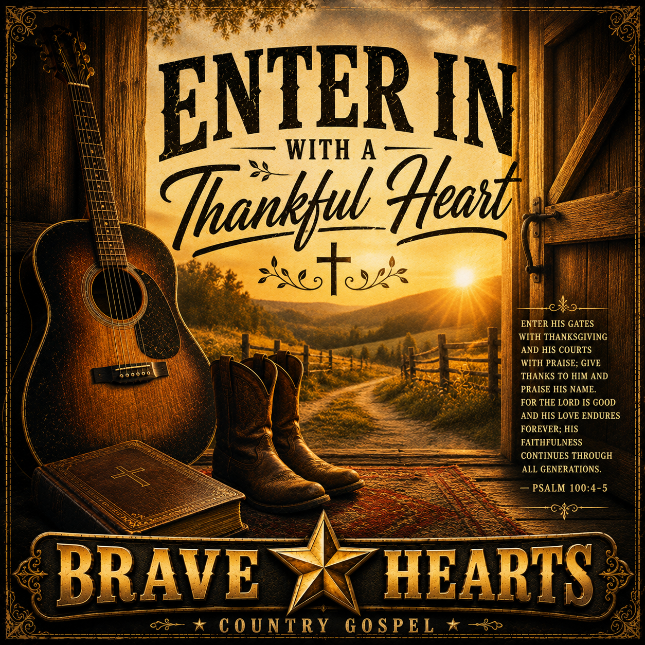 Enter In With A Thankful Heart -Brave Hearts Country Gospel | Gospel Country Music Download