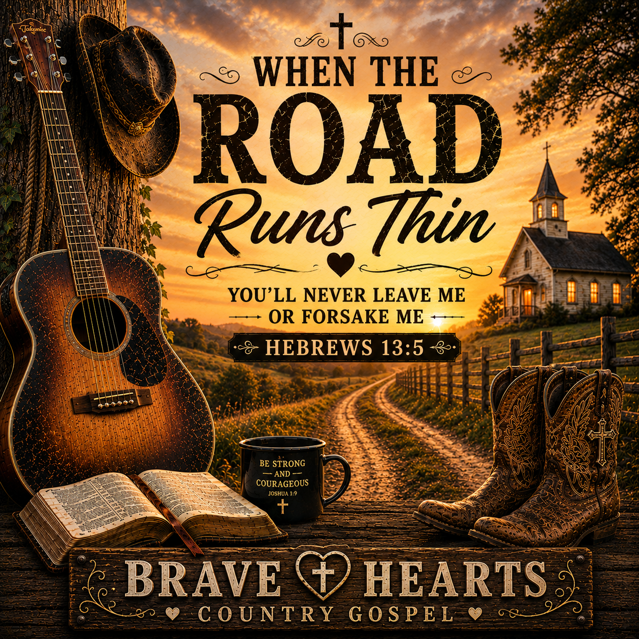 When The Road Runs Thin - Brave Heart Country Gospel | Gospel Country Music Download