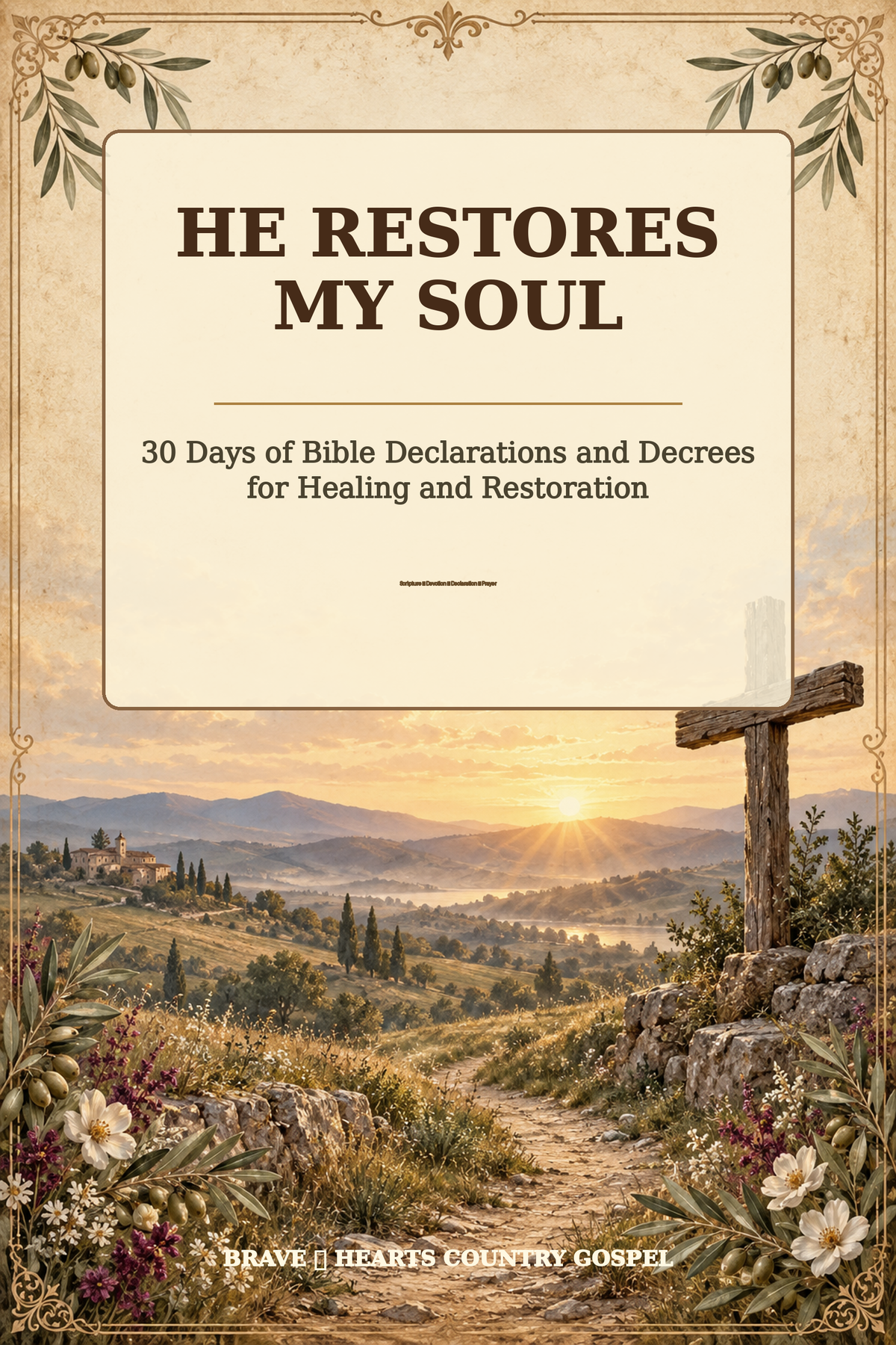 "He Restores My Soul 30-Day Devotional — Brave Hearts Country Gospel"

