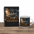 Voice Over Waters Morning Devotional Set — enamel mug and spiral notebook bundle by Brave Hearts Country Gospel